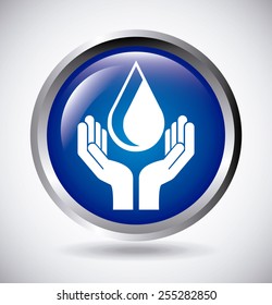 save the water design, vector illustration eps10 graphic 