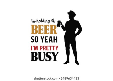 Save Water Dink Beer Vector T-shirt Design Template