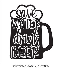 guardar el logotipo de la cerveza de bebida de agua citas positivas inspiradoras, motivacionales, tipografía, diseño de letras