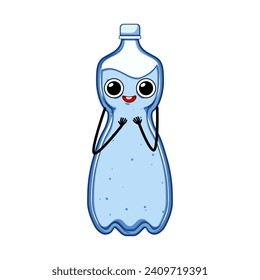 save water eco character cartoon. environment logy, green recycle, earth nature save water eco character sign. isolated symbol vector illustration