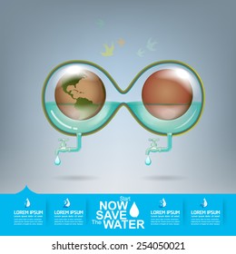 Save Water Ecology Concept