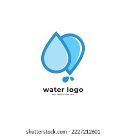 Save water - ecology concept background with paper cut water drop. World Water Day - vector banner template