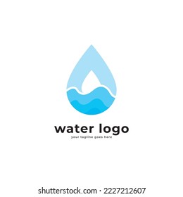 Save water - ecology concept background with paper cut water drop. World Water Day - vector banner template