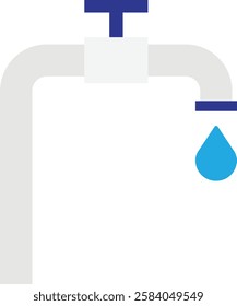 Save Water Ecology  Icon Vector Flat Illustration