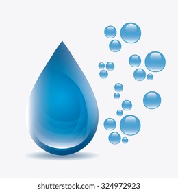 Save water ecology theme design, vector illustration