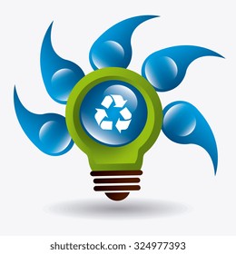 Save water ecology theme design, vector illustration