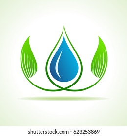 Save water and environment concept stock vector