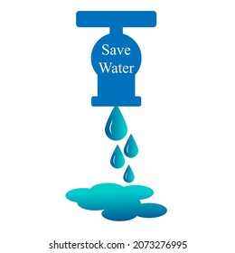 Save water ,Happy world water day event design concept