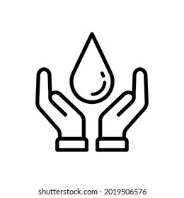 save water icon design vector template