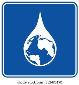 Save water icon design,clean vector