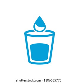 Save the water icon isolated on white background. Flat save the water icon for web site, backdrop and logo template. Useful for poster, placard and banner. Creative art concept, vector illustration