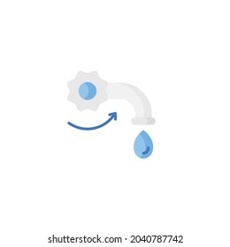 Save Water Icon Isolated On White Background