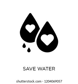 Save Water Icon Save Water Symbol Stock Vector (Royalty Free ...