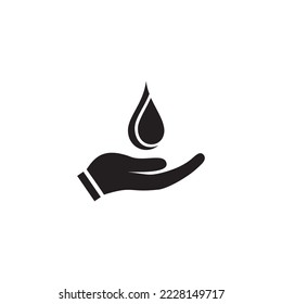 save the water icon symbol sign vector
