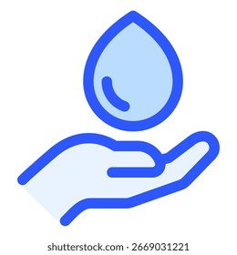 Save Water icon symbol. Vector illustration.