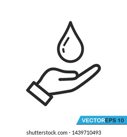save water icon vector design illustration
