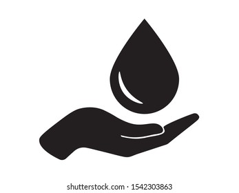 Save Water Icon, Vector Design