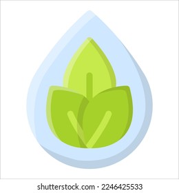 Save Water Icon, Vector Illustration