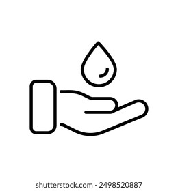 Save Water icon vector stock illustration