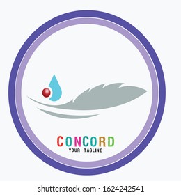 Save water lightly vector, abstract liquid fur symbol, organisation logo vector