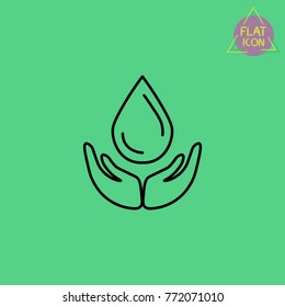 save the water line icon
