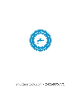 guardar el logotipo del agua, guardar la etiqueta del agua gráficos vectoriales