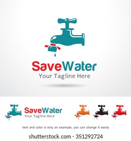 Save Water Logo Template Design Vector