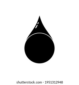 Save Water on Earth Simple Illustration For Logo, Icon, Symbol or Design Element. Liquid Droplet Illustration for Water, Oil, Blood, ect. Vector Illustration 