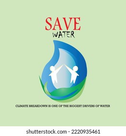 Save Water Poster Vector Art  - Powered by Shutterstock - Get 15% off with code: PIKWIZARD15
