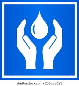 Save water sign