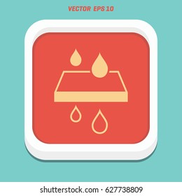 Save water sign icon