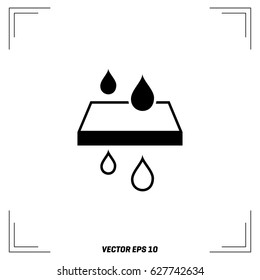 Save water sign icon