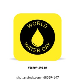 Save water sign icon
