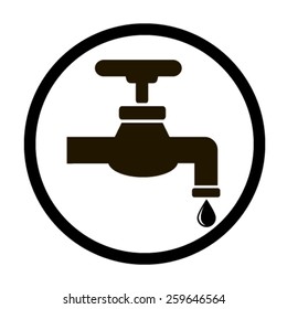 Save water sign, vector illustration