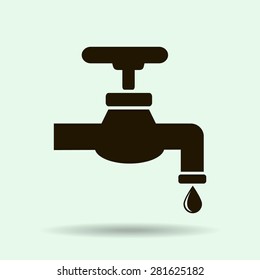 Save water sign, vector illustration