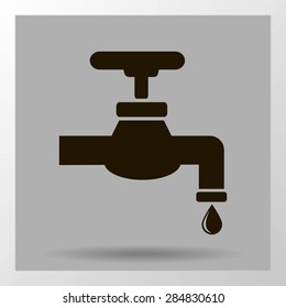 Save water sign, vector illustration