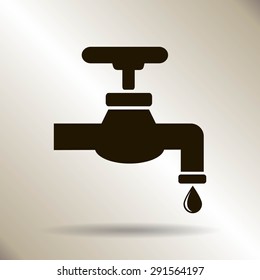 Save water sign, vector illustration