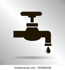 Save water sign, vector illustration