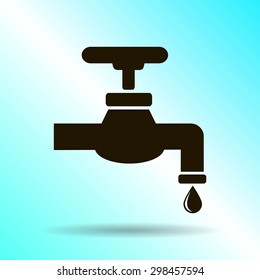 Save water sign, vector illustration