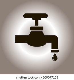 Save water sign, vector illustration