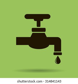 Save water sign, vector illustration