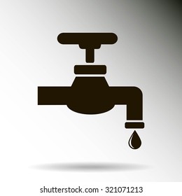 Save water sign, vector illustration