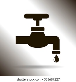 Save water sign, vector illustration