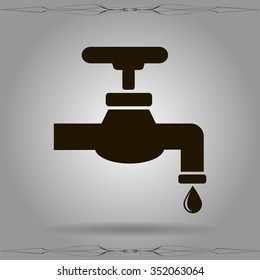 Save water sign, vector illustration