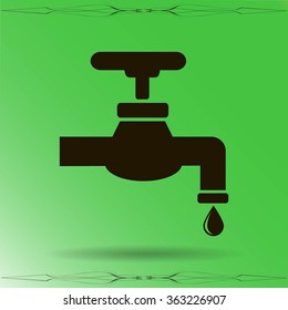 Save water sign, vector illustration