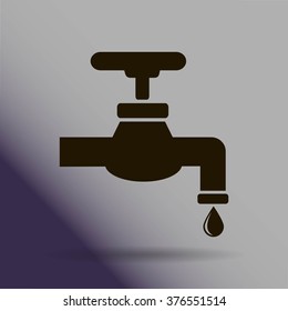 Save water sign, vector illustration