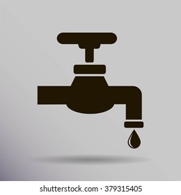Save water sign, vector illustration