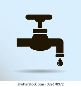 Save water sign, vector illustration