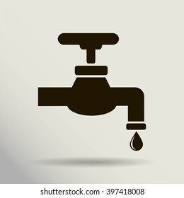 Save water sign, vector illustration