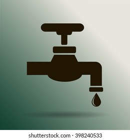 Save water sign, vector illustration
